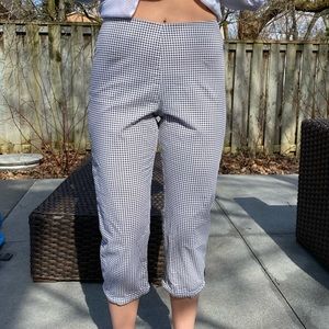 Vintage Black & White Checkered Pants